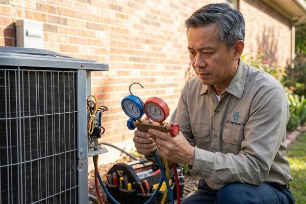 Aircond Gas Top-Up work sample 1